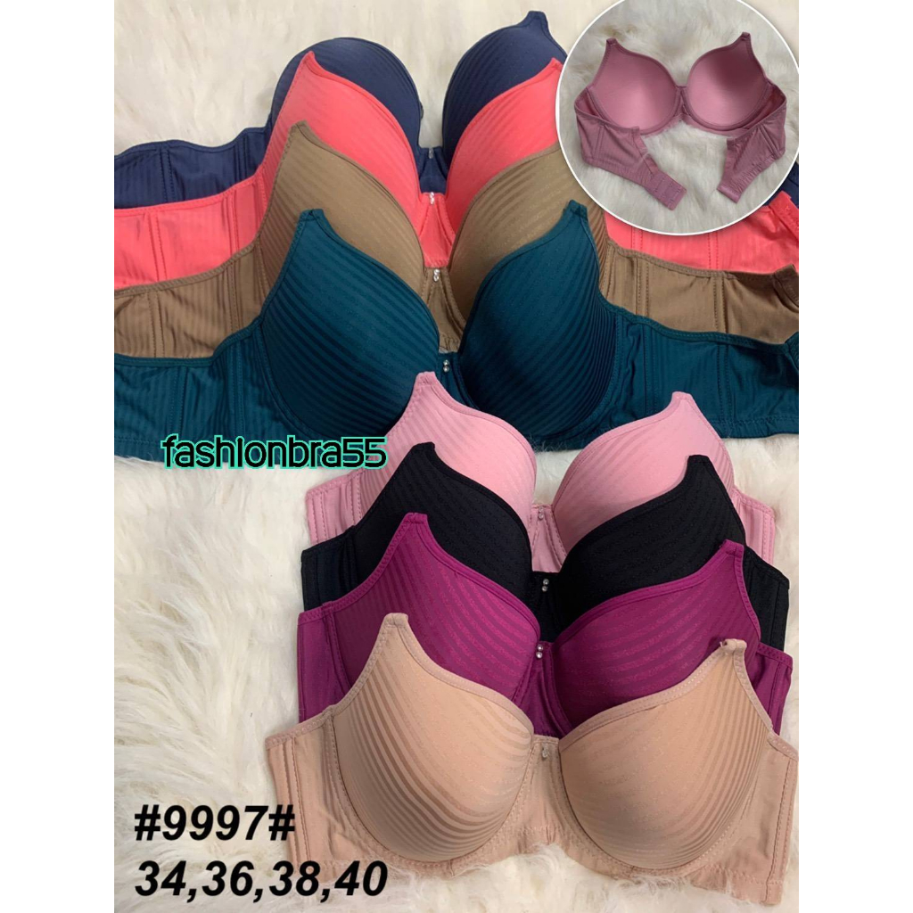 9997 #เสื้อในดันทรง คัพC34-40 โนบลา มีโครงฟองบาง เก็บทรงฐานเต้าและโอบเก็บทรงได้ดี อกชิดทรงสวย