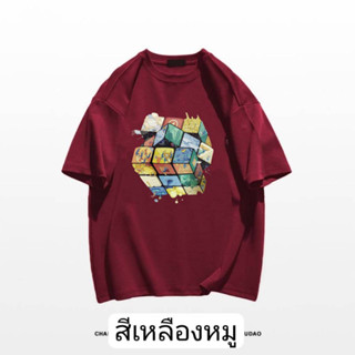 เสื้อยืดคอกลมของผู้ชายมาใหม่ทรงเเท่ใส่สบายผ้าcotton