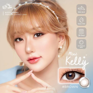 คอนแทคเลนส์🌈Mini Kelly🌈 Brown / Gray (Kitty Kawaii) ขนาดมินิ💖ขายดี🍭