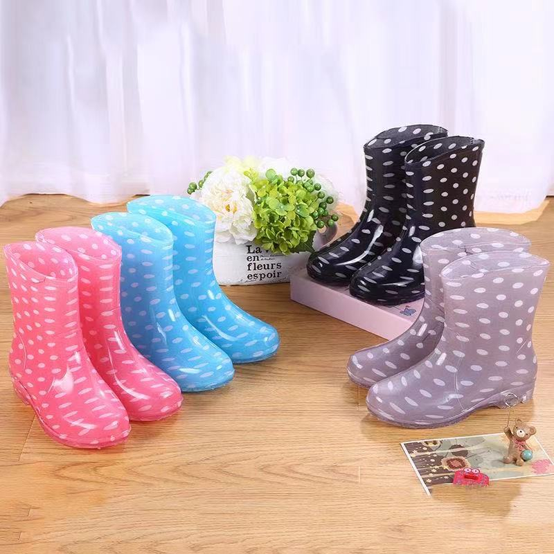 รองเท้าบูทกันฝนผู้หญิง แฟชั่นสไตล์เกาหลี มีหลายสีหลายไซซ์ รูปที่ 2