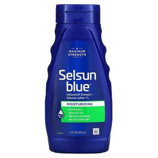 แชมพูขจัดรังแคเพิ่มความชุ่มชื่นหนังศรีษะ Selsun Blue Moisturizing Anti-dandruff Shampoo with Aloe, 11 fl. oz