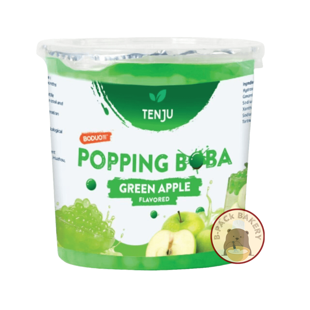 (เท็นจู มุกป็อบ แอปเปิ้ล) เท็นจู ไข่มุกป็อบ แอปเปิ้ล / TENJU Popping Boba Apple / 1Kg
