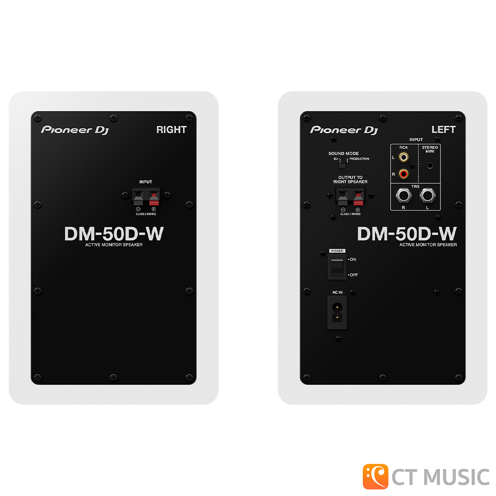 [ใส่โค้ดลด 1000บ.] Pioneer DM-50D / DM-50D-BT Bluetooth ลำโพงมอนิเตอร์ มี 2 สี Black & White