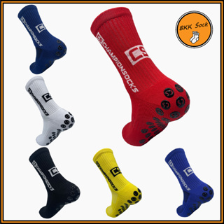 &gt;&gt;&gt;พร้อมส่ง&lt;&lt;&lt;ถุงเท้ากีฬากันลี่น CHAMPIONSOCKS เหมาะสำหรับใส่เล่นกีฬา วิ่ง ออกกำลังกาย มียางกันลื่น มีทั้งหมด 6สี  |  CS