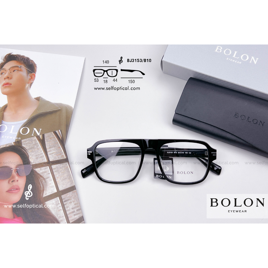 BOLON Athens BJ3153/B10 Size 53 ลิขสิทธิแท้ กรอบแว่นตา แว่นสายตา แว่นกรองแสง โบลอน โบลอง