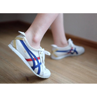 Onitsuka Mexico66 White/Dark blue โดมพลอยกากบาททอง ใหม่ แท้ 100% Premium Pack