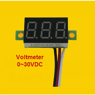 -GREEN- 3 line DC Voltage meter 0.36 inch DC 0V-30V