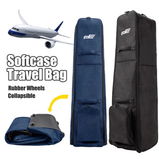 ถุงคลุมถุงกอล์ฟขึ้นเครื่องบิน บุฟองน้ำ มีล้อลาก พับได้ PLAYEAGLE Softcase Travel Golf  Bag