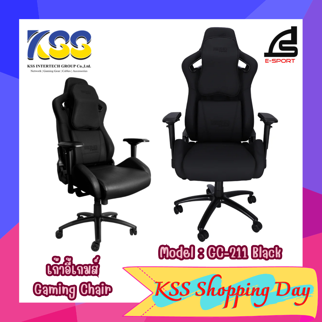 โปรโมชั่น เก้าอี้เกมส์ SIGNO E-Sport Gaming Chair ROGGER รุ่น GC-211