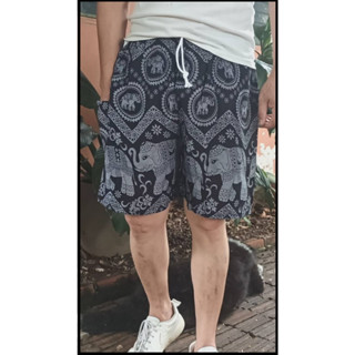 กางเกงขาสั้น กางเกงลายช้าง ชาย/หญิง Elephant pants Thai pants Shorts  Elephant pant