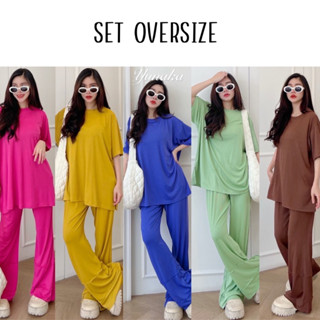 ☆Set 2 pcs Oversize☆ ใส่เท่ๆชิคๆ พร้อมส่ง🛒