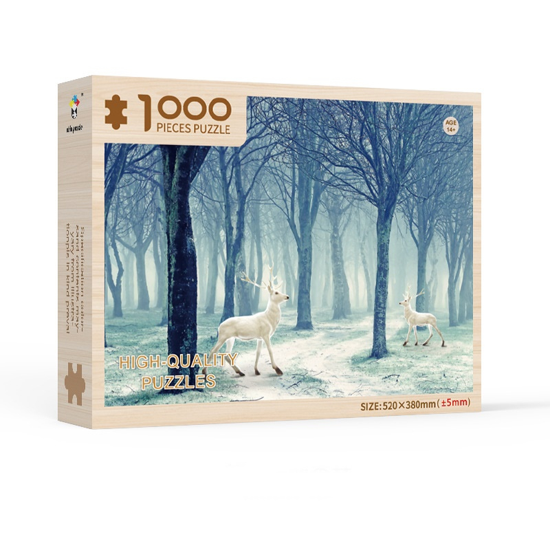 (พร้อมส่ง) จิ๊กซอว์ไม้คุณภาพสูง ไซส์มินิ 1000 ชิ้น ขนาด38x52cm Mini Jigsaw Puzzle สำหรับวัยรุ่นและผู้ใหญ่ งานอดิเรก