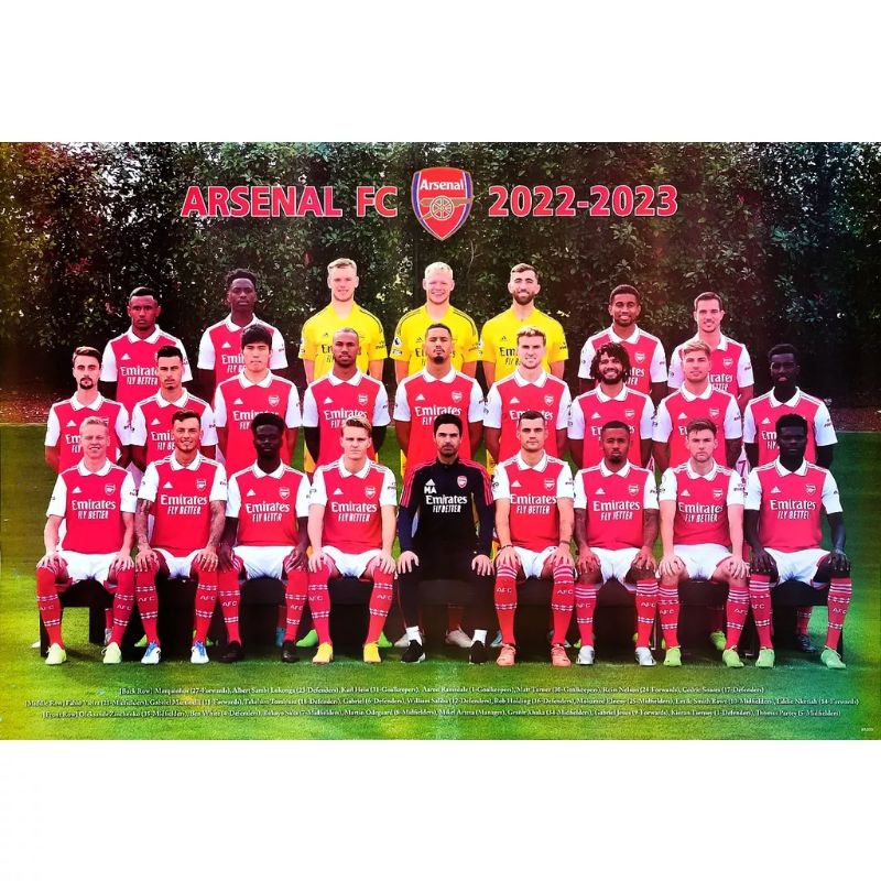 โปสเตอร์ อาร์เซนอล 2022-2023 (20/12/65) Arsenal รูปภาพ กีฬา football ฟุตบอล โปสเตอร์ ติดผนัง สวยๆ poster