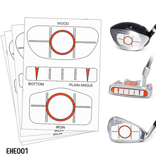 สติ้กเกอร์เช็คอิมแพคลูกอล์ฟ set 10 ชิ้น Driver/Putter/iron (EHE001) Golf impact tape can mark hitting position