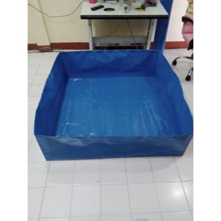 บ่อผ้าใบสำหร้บเลี้ยงแหน๋แดง140×140×20ซม.