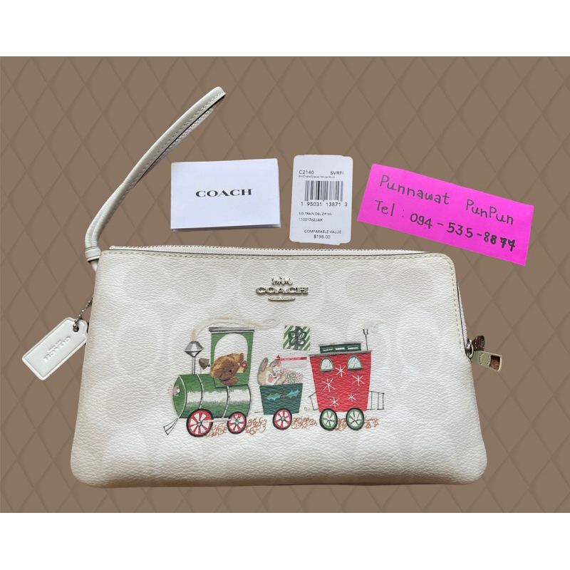 COACH  2 ZIP  USED ของแท้