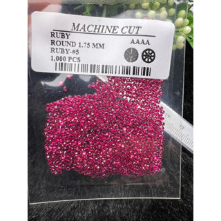 lab Ruby Round 1.75 mm 100 pieces