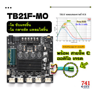 ZK-TB21F แอมป์จิ๋ว 2.1 ย้ายวอลุ่ม ซิบใหญ่ TPA3116D2 ฟูล ออฟชั่น บูสเตอร์ LOW TO HI ขับแอมป์แยก SUB &amp; Line Out R/L &amp; Pre