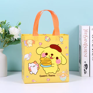B-182🔥พร้อมส่ง กระเป๋าถือ ลายการ์ตูน ถุงผ้าไม่ทอ ผ้าสปันบอนด์ ถุงหิวช้อปปิ้ง น่ารักๆ