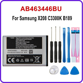 แบตเตอรี่🔋 AB463446BU สำหรับซัมซุง X208 C3300K B309 GT-C3520 E1228 GT-E2530 E339แบตเตอรี่โทรศัพท์ AB463446BE GT-E2330/ 8