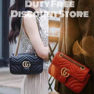 GUCCI กระเป๋า GG MARMONT MATELASSÉ MINI BAG