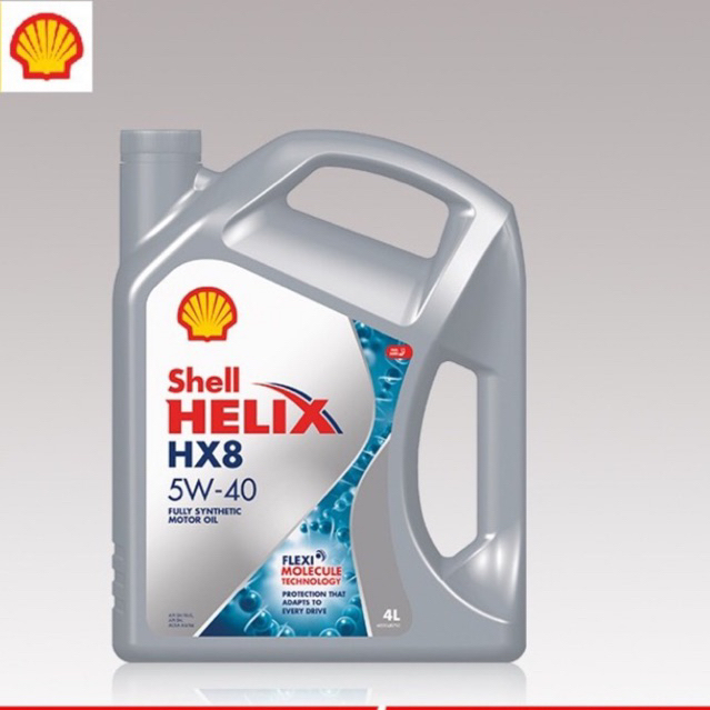 Shell Helix HX8 (เชลล์ เฮลิกส์ HX8 เบนซิน 5W-40) 4 ลิตร