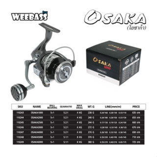 รอกสปิน WEEBASS OSAKA Spinning Reel รอกสปินนิ่งใหม่ล่าสุด New 2023