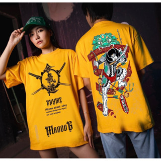 เสื้อยืด โอเวอร์ไซส์ สกรีนลาย ผ้า cotton 100% Rhyme 15