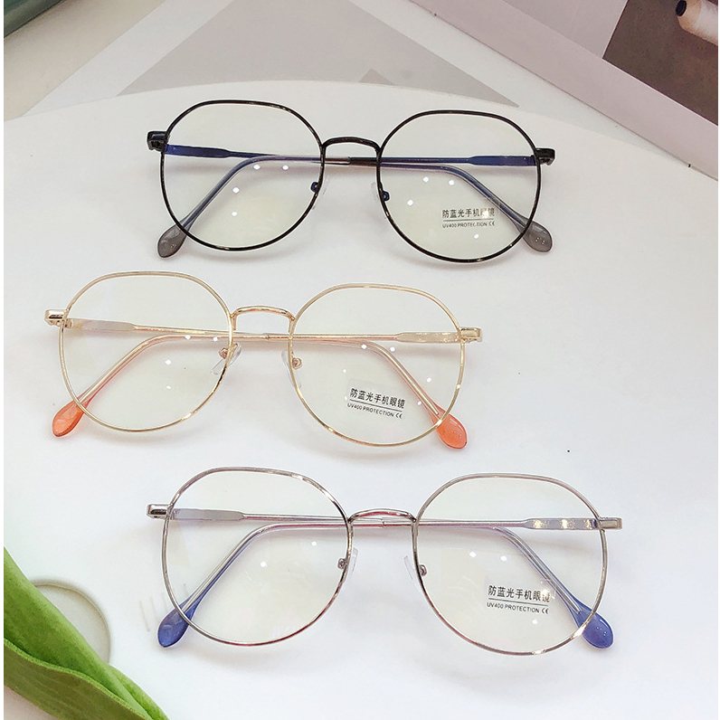 แว่นตาแฟชั่นเกาหลี กรองแสง UV กรองแสงสีฟ้า Low blue light
