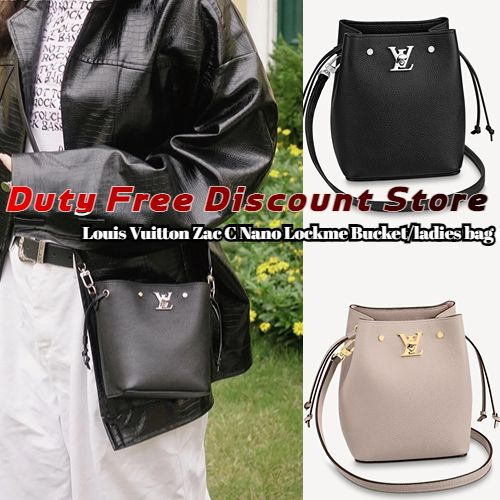 ของแท้💯Louis Vuitton Zac C Nano Lockme Bucket/ladies Bag / LV