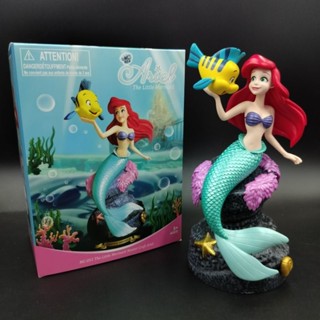 โมเดล เจ้าหญิงแอเรียล Arial Princess นั่งบนฐาน ขนาด 20 Cm. พร้อมกล่องใส่ สีสวย งานดี พร้อมส่ง