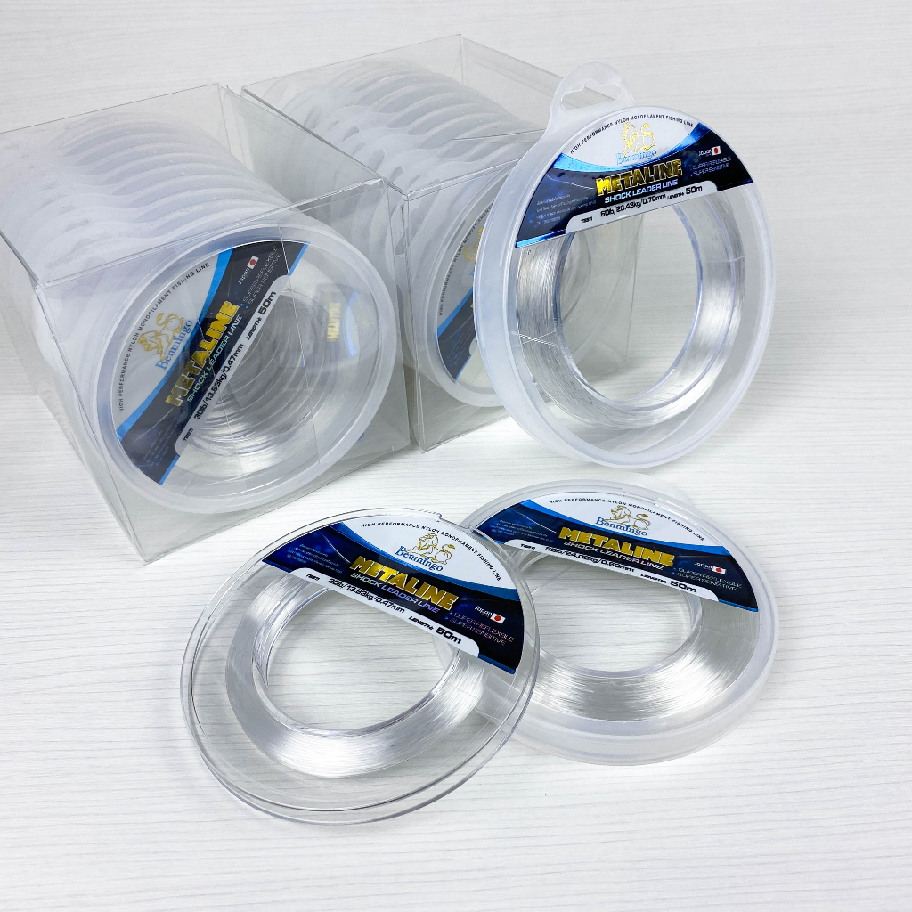 สายช็อคลีด Benmingo METALINE ยาว 50ม. สายหน้า Shock Leader - รูปที่ 4