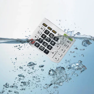 Casio Calculator เครื่องคิดเลข คาสิโอ รุ่น WD-320MT แบบกันน้ำ 12 หลัก สีขาว