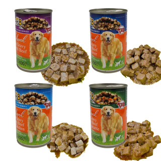 Pet8 อาหารกระป๋องสุนัข ในเกรวี่ ชนิดกระป๋อง  ยกโหล 400g x12 กระป๋อง รสไก่ เนื้อตับ และผัก สารอาหารครบถ้วน พร้อมส่ง