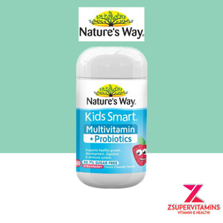 Nature’s Way Kids Smart Multivitamin + Probiotics Chewables 50 Tablets For Children