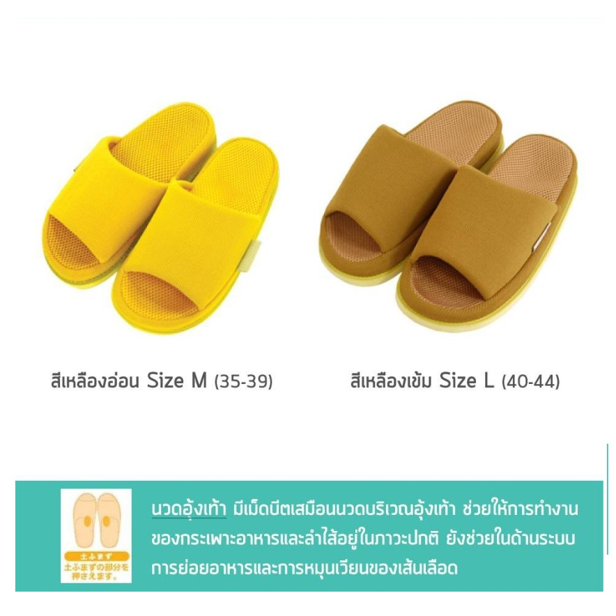 SLP002 [พร้อมส่ง] รองเท้าเพื่อสุขภาพ 10 สี ทุกไซส์ Refre ร้องเท้าแตะ ร้องเท้าใส่ในบ้าน - รูปที่ 3