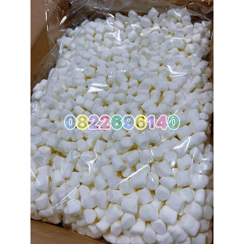 ส่งฟรี!มาร์ชเมลโล่ขาวเล็ก(เม็ดเล็ก)300กรัม99บาทค่ะ