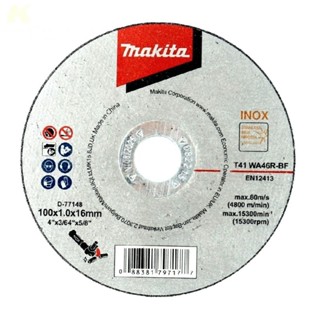 MAKITA D-77148 แผ่นตัด 4"x1mm WA46R-BF INOX MP003458A