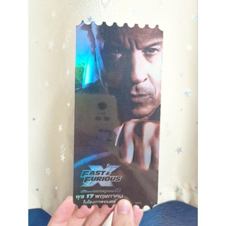 Collectible ticket ภาพยนตร์ fast and furious เร็วแรงทะลุนรก 10 sf