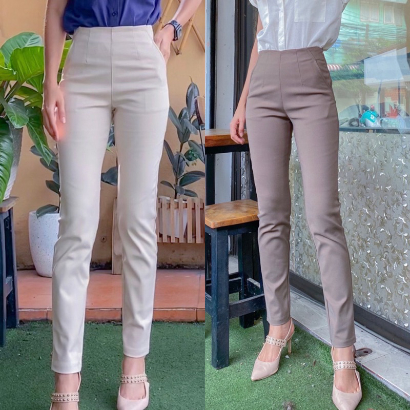 กางเกงเดปขายาวผ้าดับเบิ้ล รหัสD39 I 'I