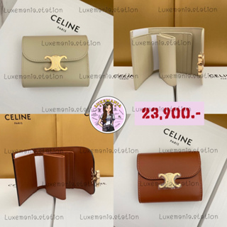 👜: New!! Celine Triomphe Tri-fold Wallet ‼️ก่อนกดสั่งรบกวนทักมาเช็คสต๊อคก่อนนะคะ‼️