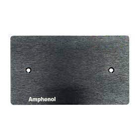 AMW-BLANK-B Aluminium Outlet Plate Black Colour