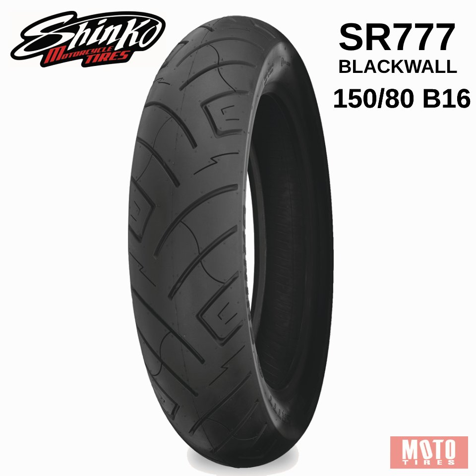 ยางนอก Royal Enfield Super Meteor 650 / Yamaha Bolt  ยี่ห้อ Shinko SR777 (ฺBlack)