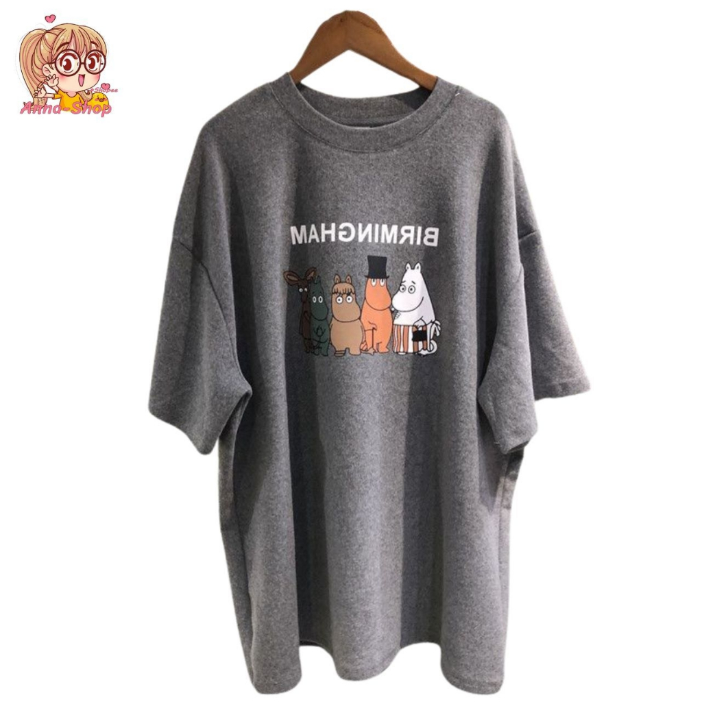 annacny เสื้อยืดคอกลม ผ้านิ่มใส่สบาย เสื้อเท่ห์ ใส่ได้ทั้งหญิงและชาย TS1031