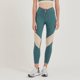 Tuareg Lace Up High Rise Legging (Deep Lake Green) กางเกงเลกกิ้งเอวสูงขายาวออกกำลังกาย