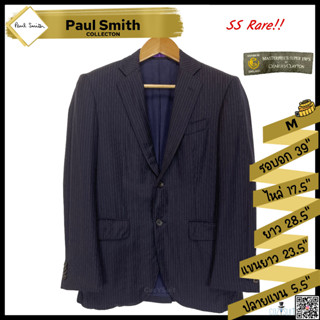 สูท Paul Smith สีกรมท่าลายทาง ไซส์ M (ผ้าวูล Super 150s)