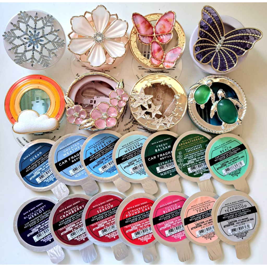 *ของแท้ 100%* Bath & Body Works น้ำหอมปรับอากาศบนรถ 6 ml. และเคสสำหรับใส่น้ำหอม