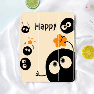 Happy Smile เคสหลังใสไอแพด เคสสิลิโคน โปร10 5นิ้ว gen6/7/8/9/10 แอร์1/2/3/4/5 เจน10 2 air10 9 9 7 2021/18 ipad case 9936