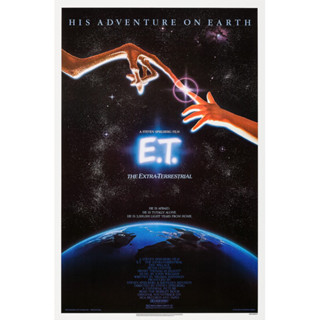 โปสเตอร์ E.T. the Extra-Terrestrial  อีที เพื่อนรักต่างดาว ขนาด 11.5 X 16.5 นิ้ว (A3)