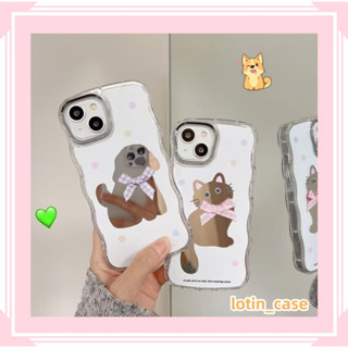 🎁ส่งของขวัญ🎁เคสไอโฟน สำหรับ 11 13 for iPhone Case 14 12 Pro Max กระจกเงา ลูกแมว ลูกสุนัข กันกระแทก ปกป้อง เคสโทรศัพท์